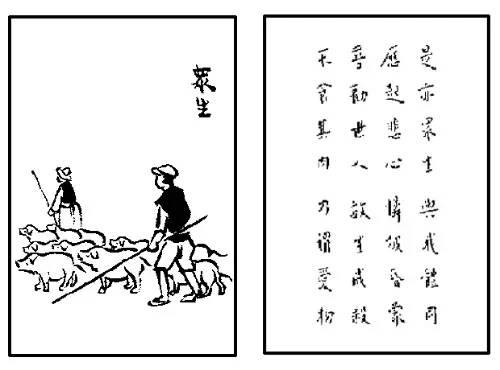 丰子恺护生画集最后一幅画是什么,丰子恺护生画集的护身是什么意思