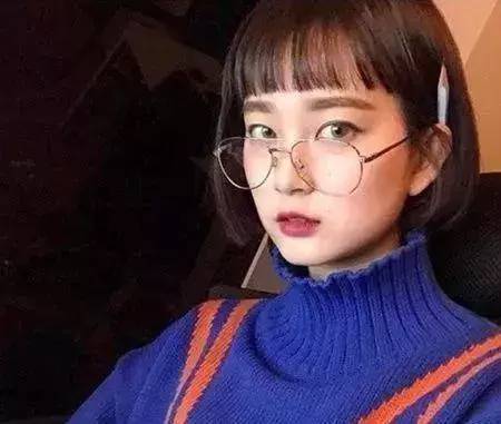 减龄波波头短发,学生头发型女短发圆脸简单