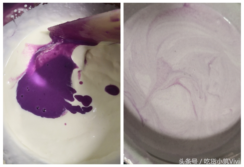 紫薯慕斯甜品,紫薯酸奶慕斯