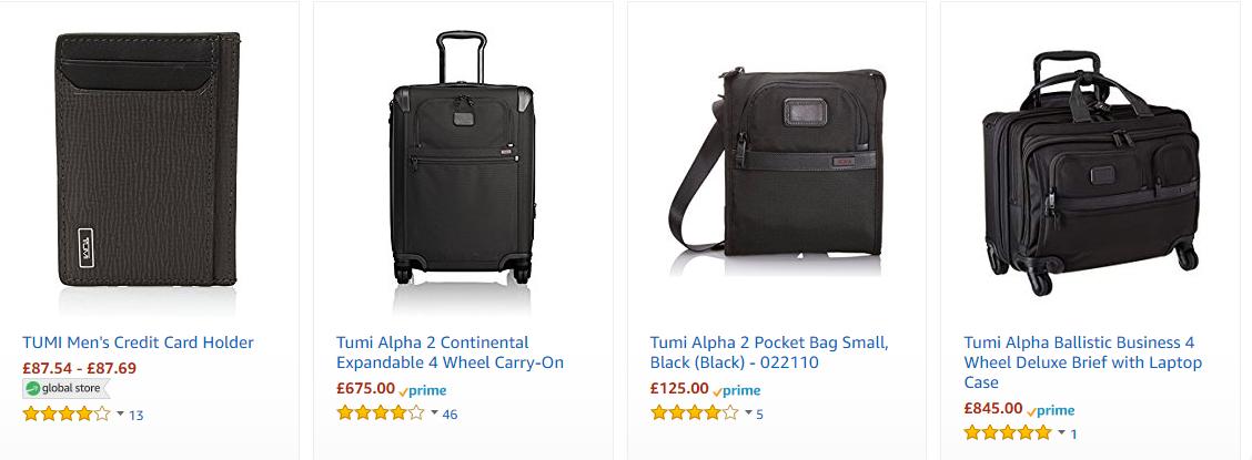 英国线上市场最受欢迎的行李箱包品牌TOP30