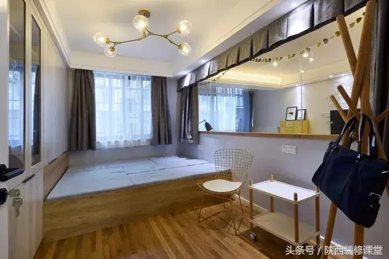 10平米卧室装修效果图榻榻米,大卧室榻榻米装修风格现代简约