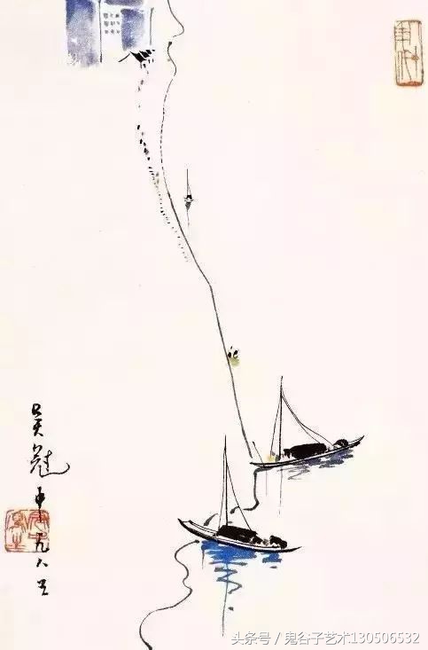 吴冠中笔下的船在哪里,吴冠中笔下的船图片