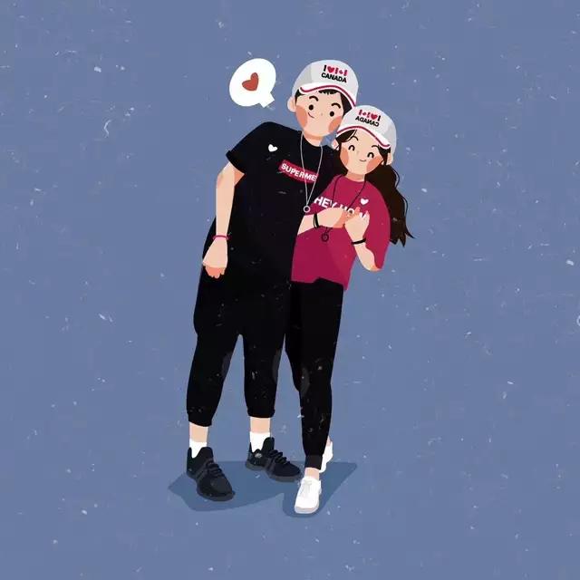 微信头像情侣卡通霸气高冷,微信头像情侣卡通篮球