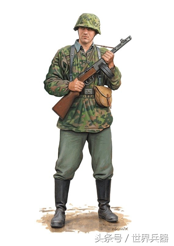 二战德军武器图片彩绘,二战中德军超帅