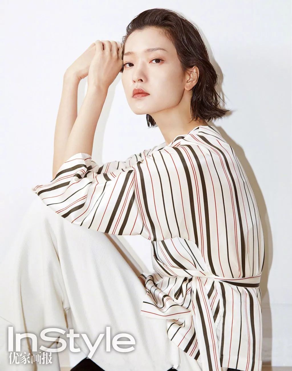 雎晓雯和国外模特拍广告,超模雎晓雯穿搭