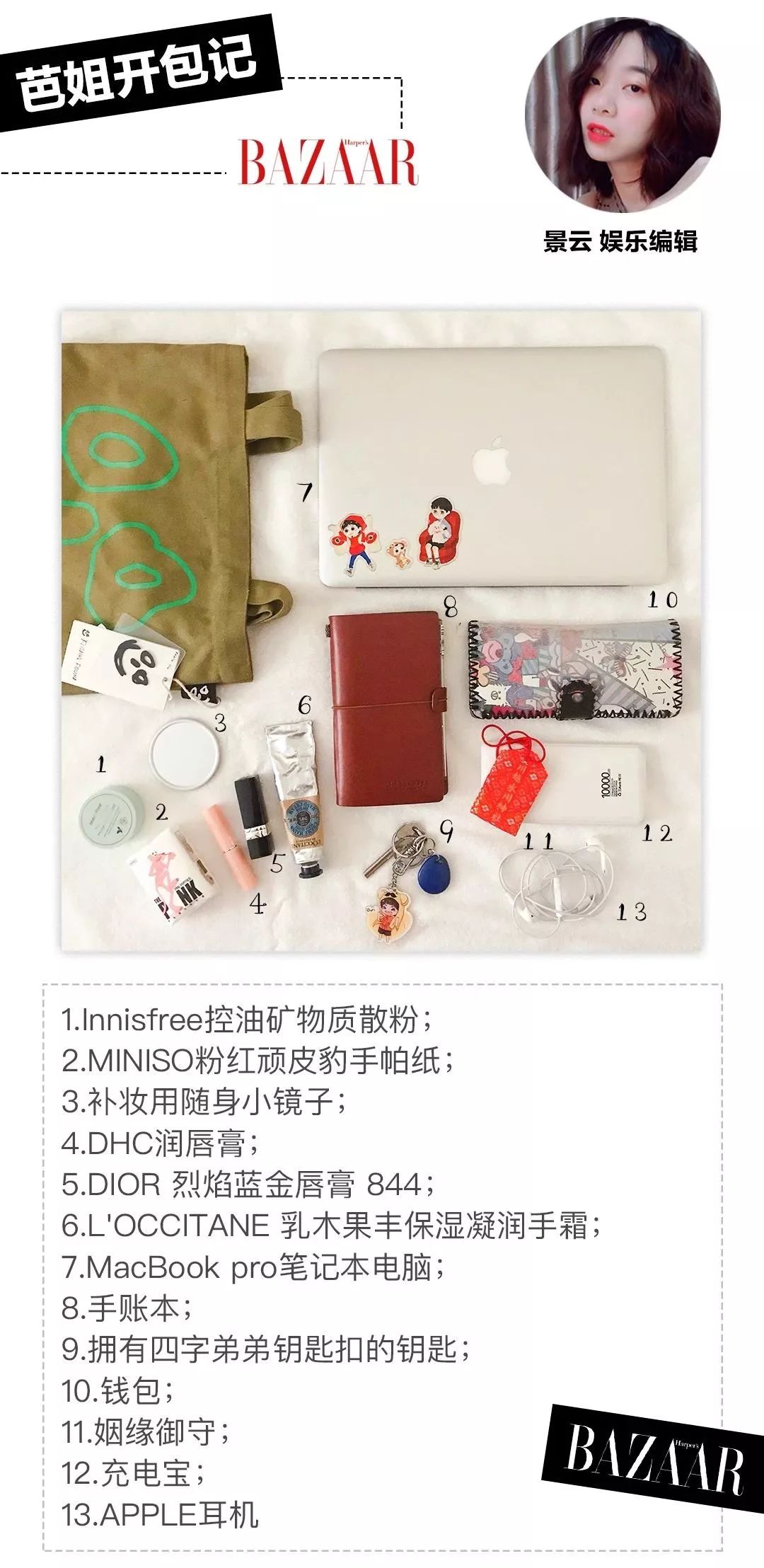 时尚编辑包包里有什么,一线时尚杂志编辑