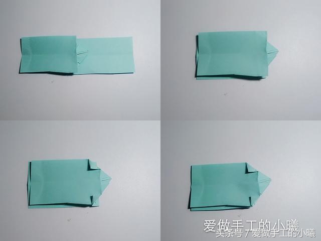 学折蝴蝶结戒指,七夕手工戒指折纸
