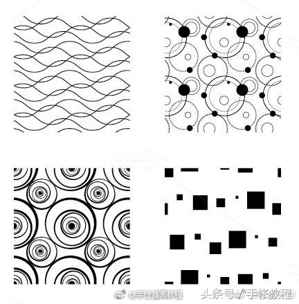 36种几何纹理，涵盖多种图形，好好学一下吧！