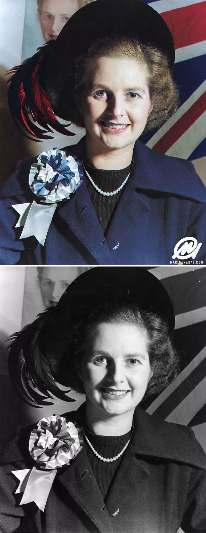 毫无ps痕迹的珍贵老照片,彩照变黑白老照片