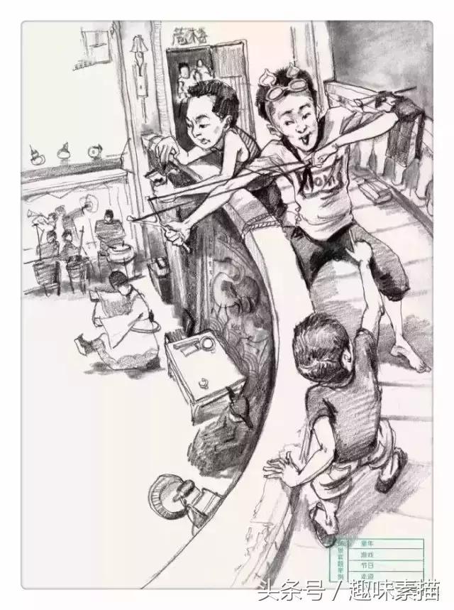 场景速写人物画法,场景速写画面节奏感怎么表现