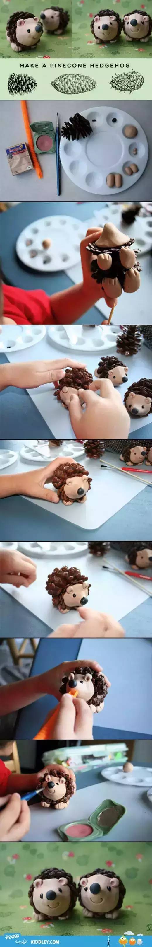 用松塔做的创意吊饰,松塔加树枝创意手工吊饰