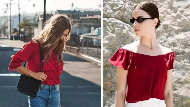 巨显白巨好看的“红梨色”，用在服装和口红上真的美腻了！