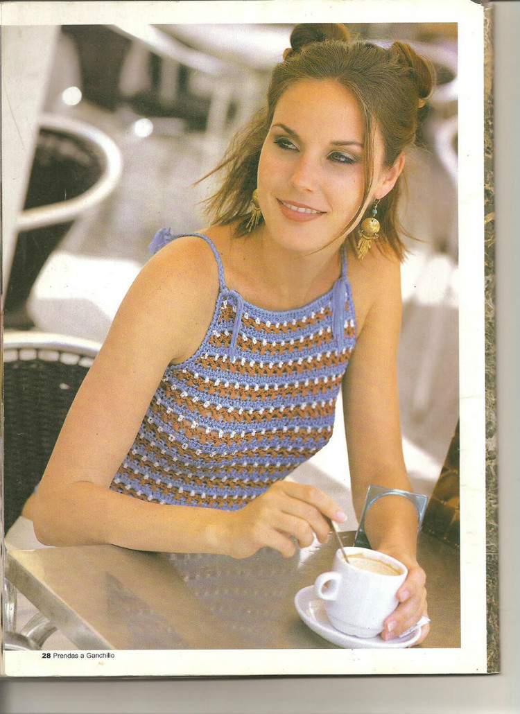 外网钩针衣服作品,比利时钩针美衣教程