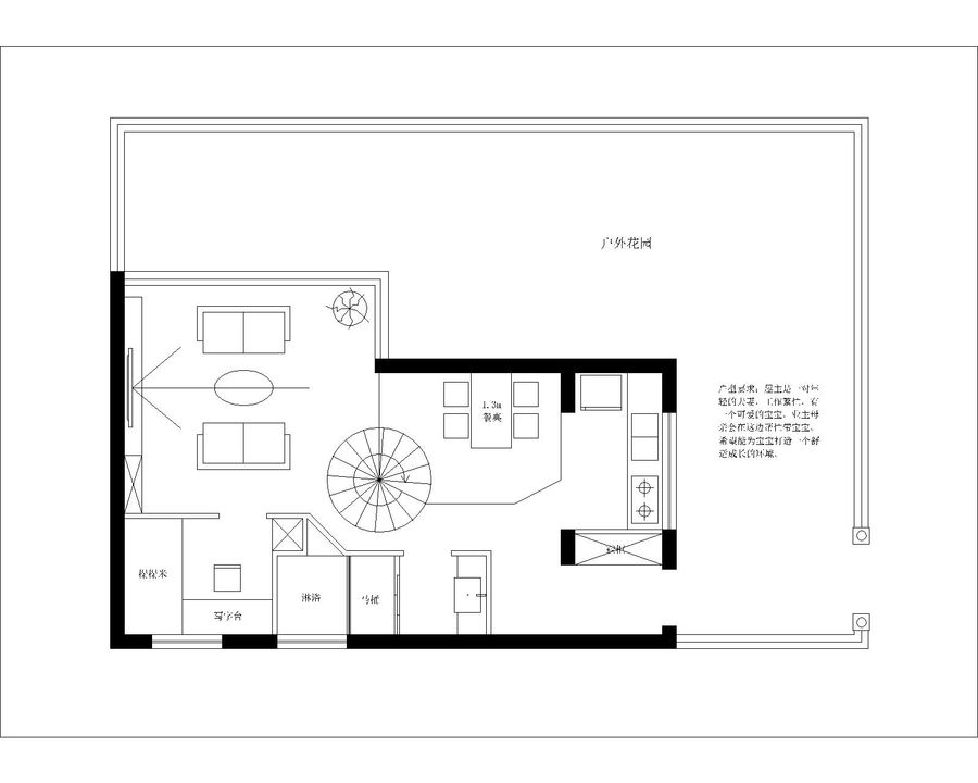 一楼二楼复式带花园装修效果图,复式房户型设计图大全
