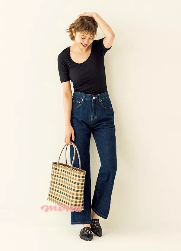 搭配｜这条裤子太秀了吧？百搭时尚还显腿长推荐牛仔阔腿裤的16套搭配