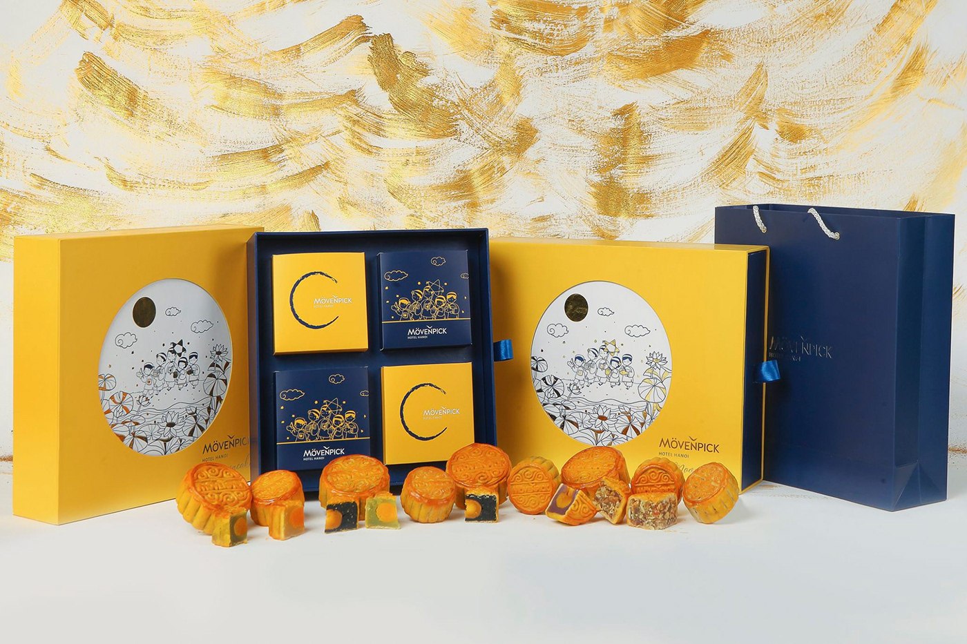 好看的月饼图案设计图片,好看的月饼独立包装