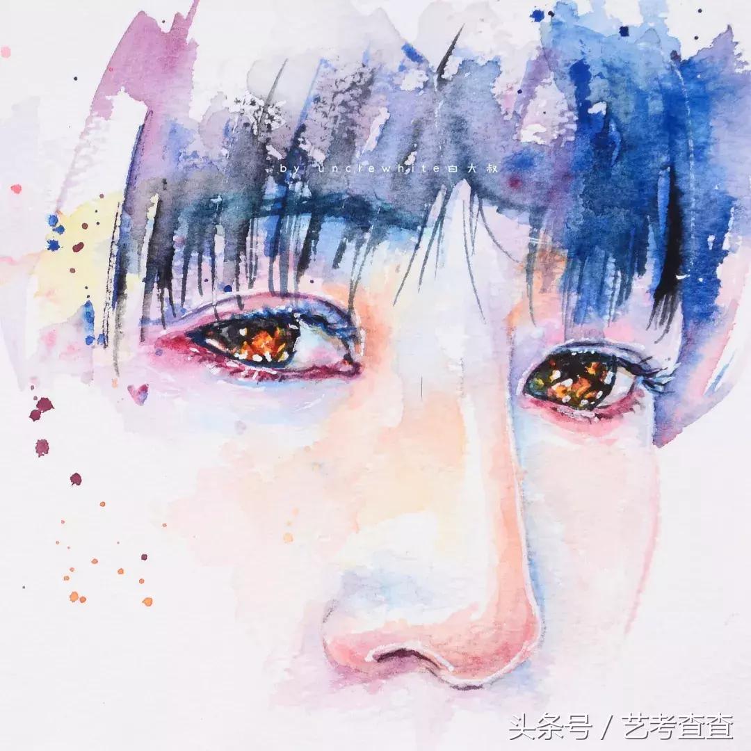 非常简单的水彩人物画法,简单的水彩小插画