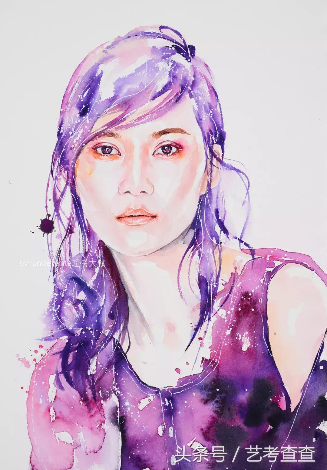 非常简单的水彩人物画法,简单的水彩小插画