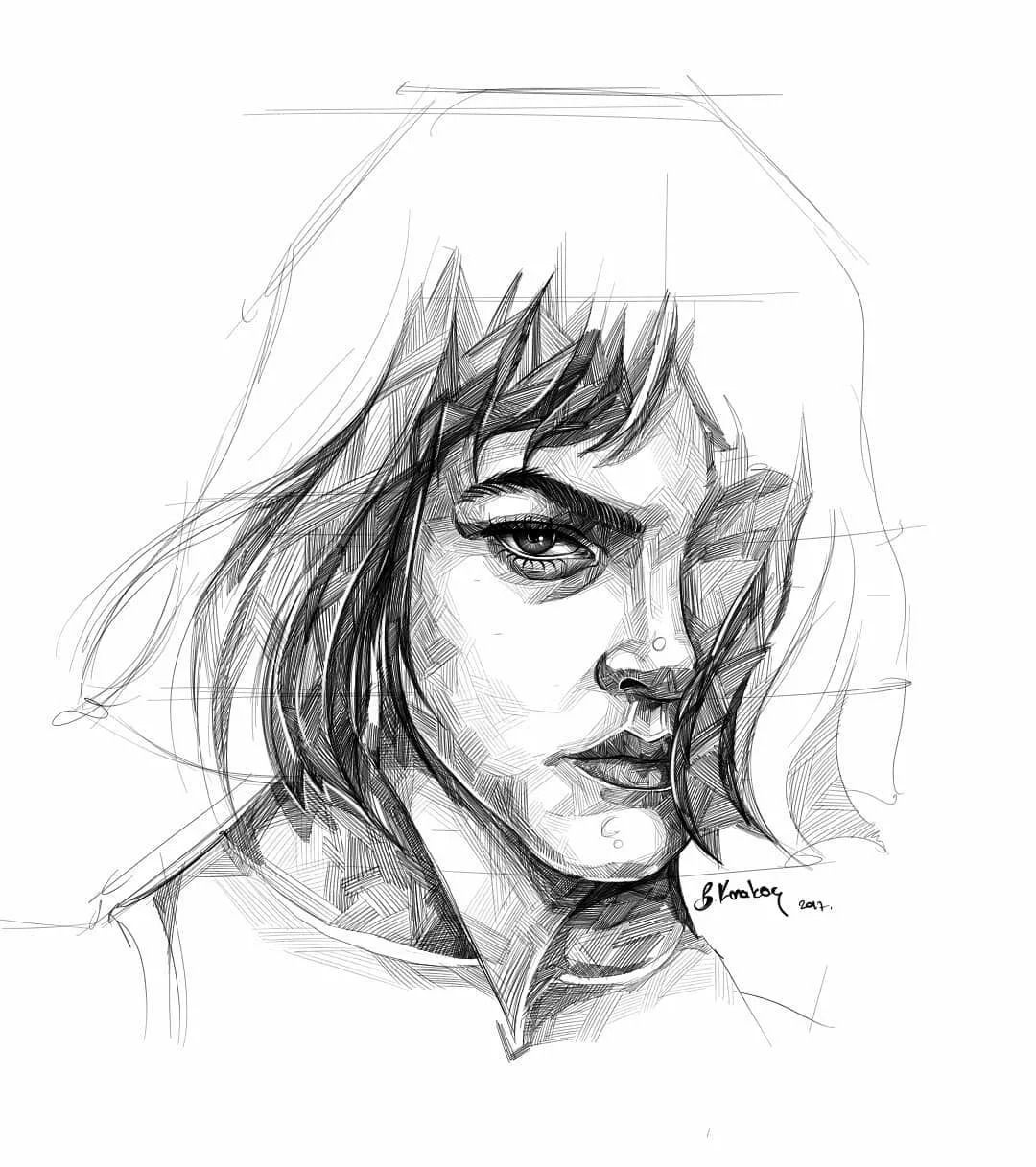 素描画常见问题,素描画小孩为什么不好画