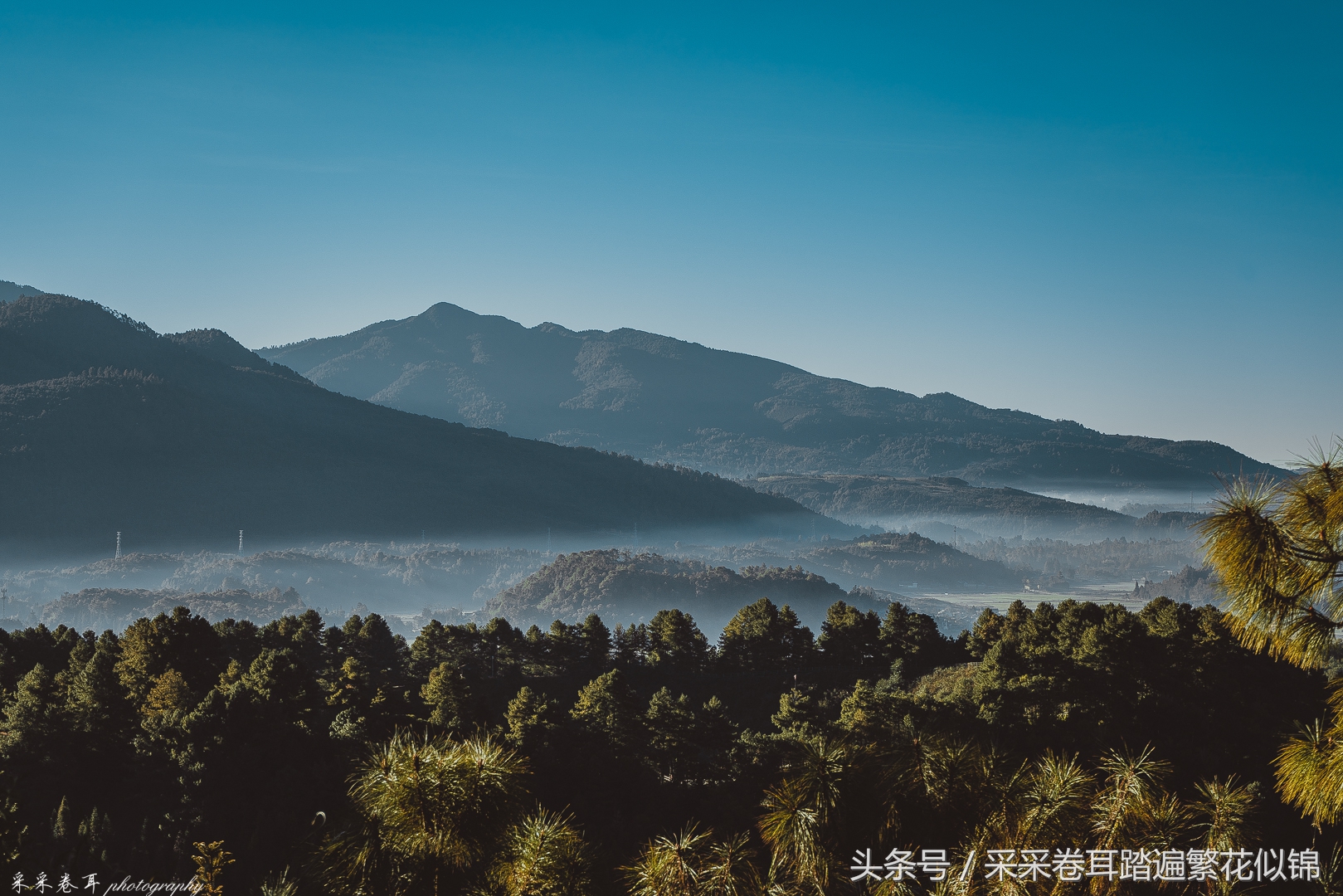 空山环葱郁日影幻太极神奇的大小空山之旅