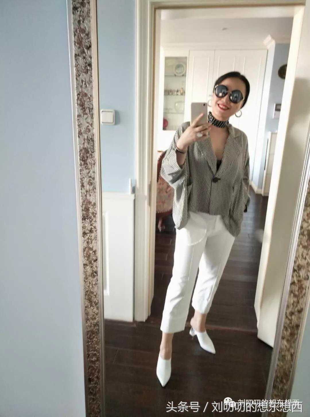 千鸟格套装现实穿搭,时尚千鸟格两件套