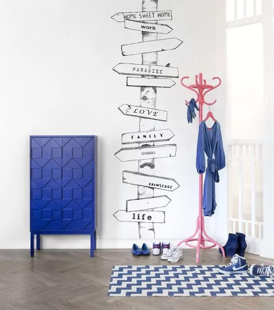 自家门口墙绘,一家房子墙绘