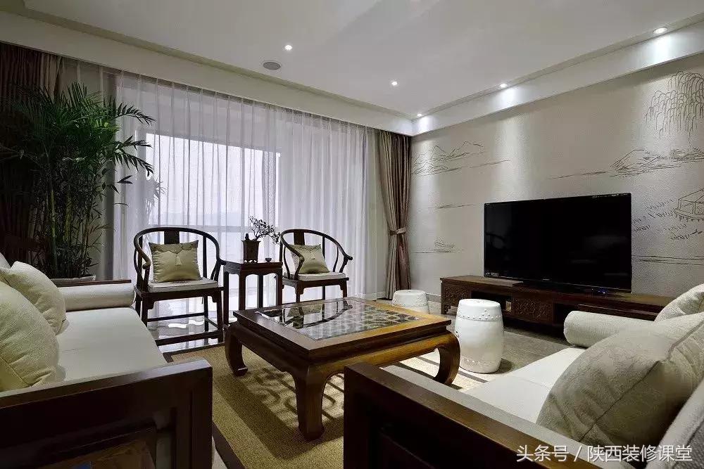 30平方新中式客厅,30款中式客厅高端大气上档次