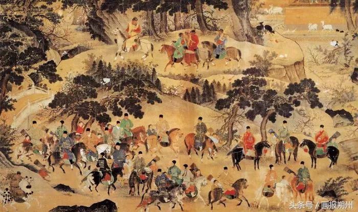 运动会名画,运动古画