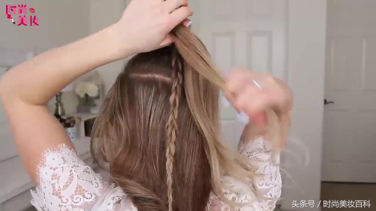 简单优雅大气的盘发发型教程学生,时尚盘发减龄发型美出高级感