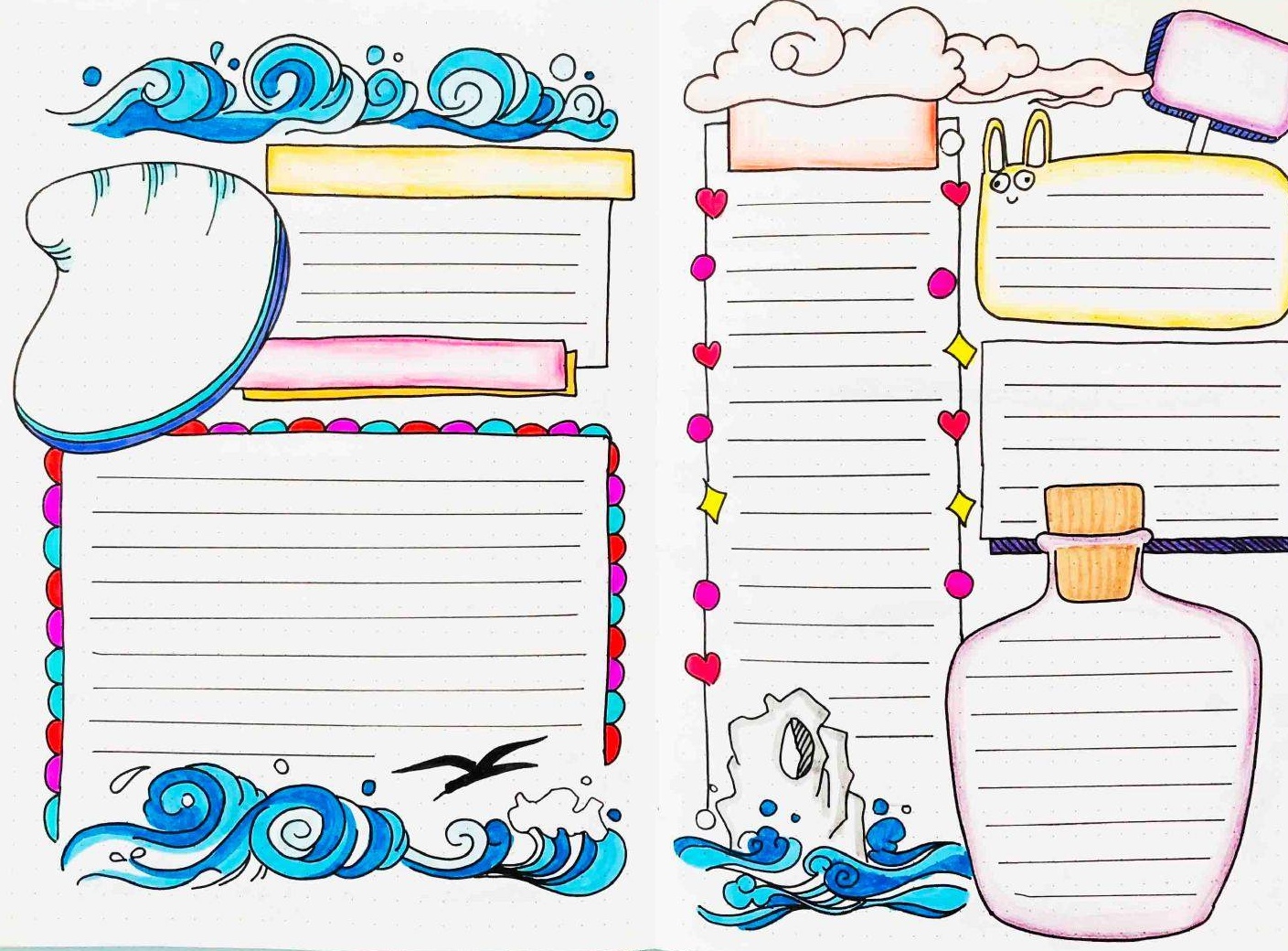 海洋主题手抄报文字,海洋手抄报没有题目