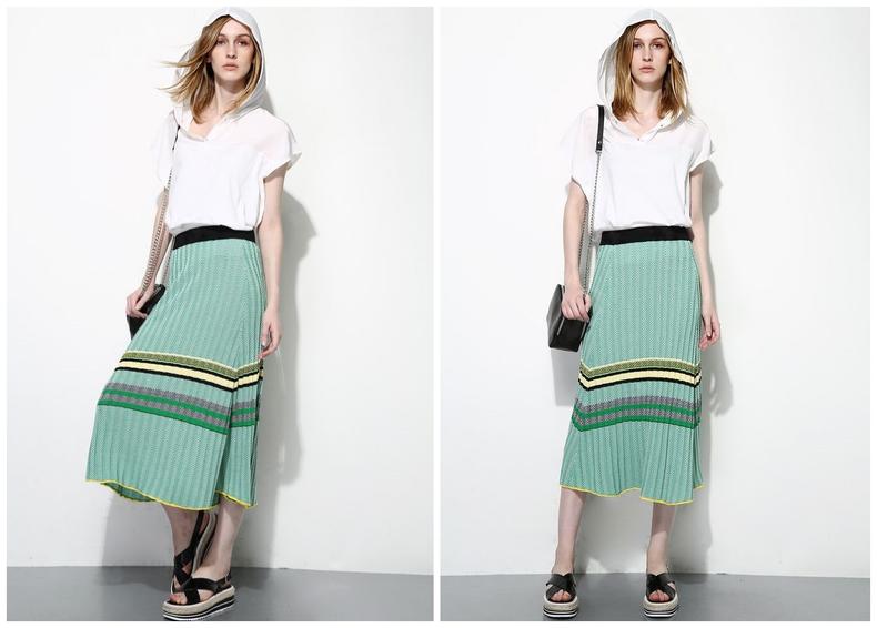 百褶裙层次感,百褶结合的裙子