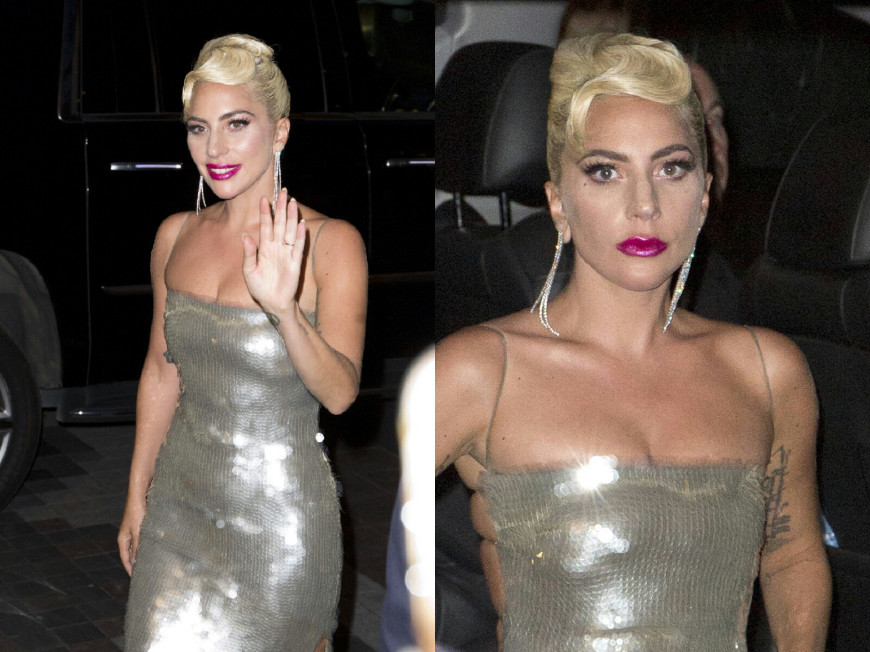 ladygaga穿裙子造型,ladygaga穿豹纹裙