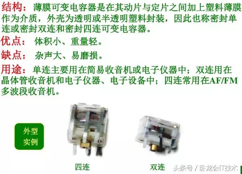 电容种类图解及用途,各种类型的电容及用途
