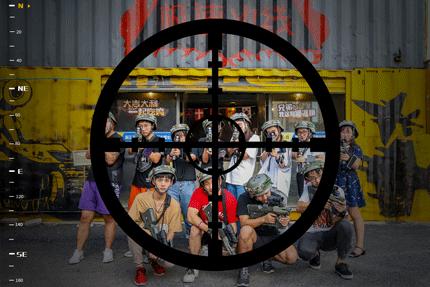 真人吃鸡海滩战斗,吃鸡真人版真实场地