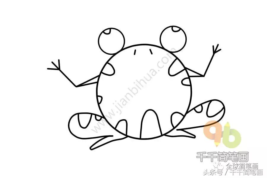 画画教学简笔画圆形的动物,圆形动物小乌龟简笔画