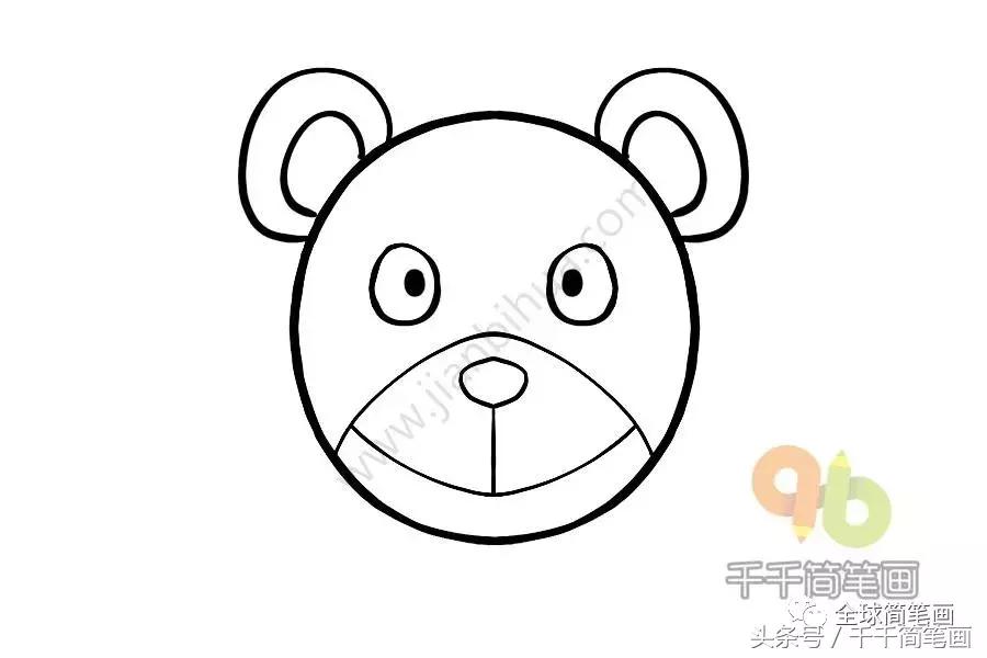 儿童简笔画入门动物0-3岁最简单的,圆形动物简笔画