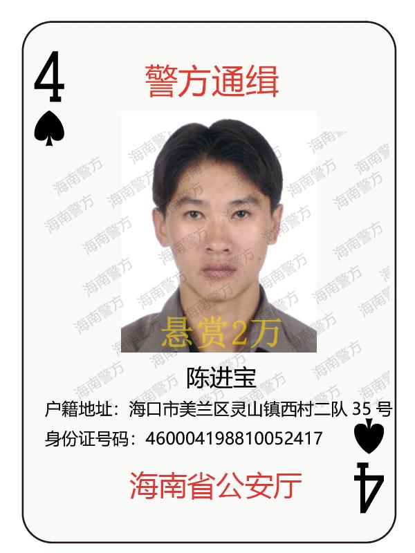 海南警方发布通告悬赏17名涉黑涉恶在逃人员