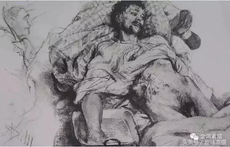 刘斌画家素描作品,俄罗斯十大素描画家