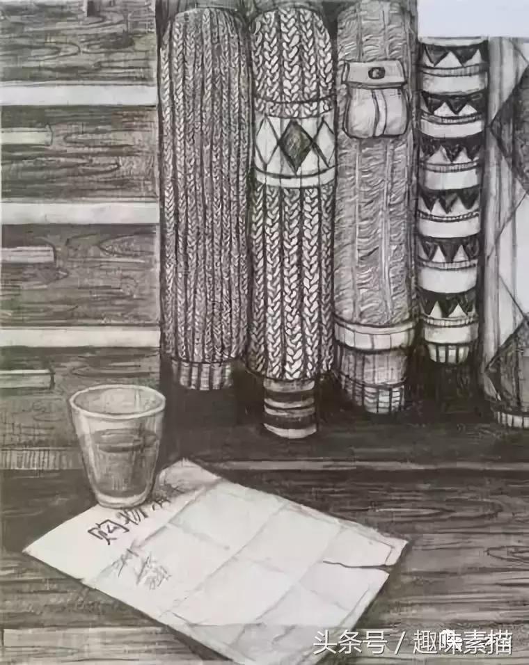 清华美院素描高分卷赏评,清华美院临摹千里江山图