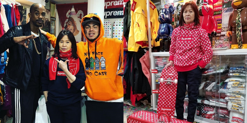 纽约supreme中国大妈,中国supreme大妈