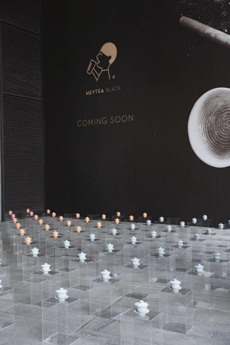 ifs喜茶黑金店,喜茶成都ifs黑金