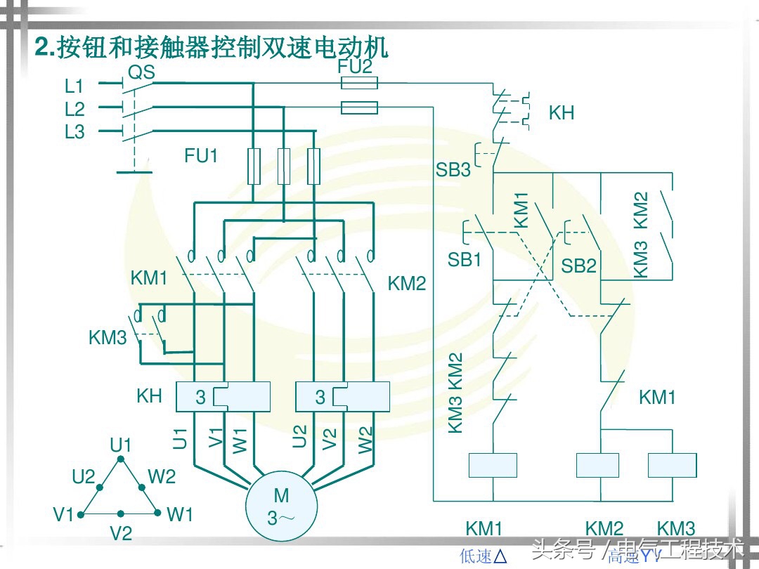 双速高低速控制电路,双速控制电路原理视频