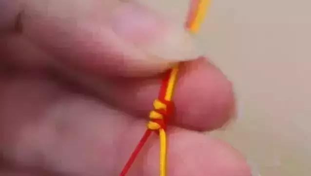 蜜蜡文玩手串绳子双股打结方法,文玩核桃手串单线打结方法