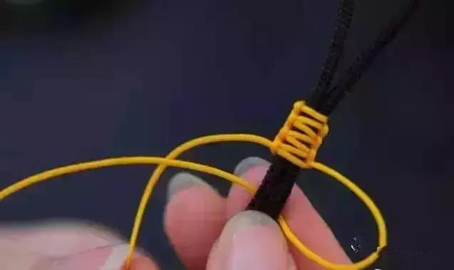 蜜蜡文玩手串绳子双股打结方法,文玩核桃手串单线打结方法