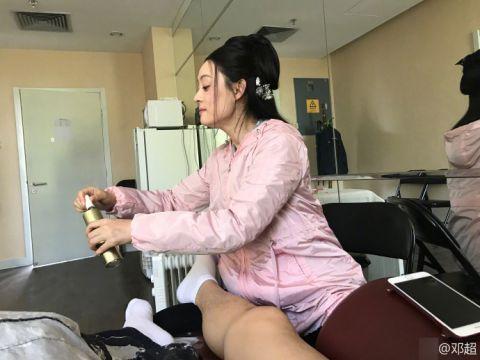 孙俪中医调理,孙俪艾灸熏眼