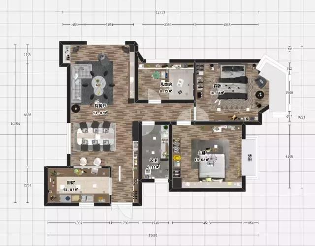 仿古砖全屋贴瓷砖效果图,客厅仿古砖与木纹砖哪一种好