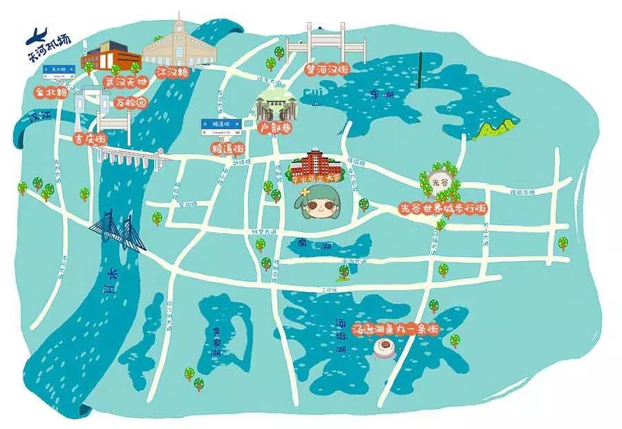 以华中师大为坐标原点，丈量大武汉