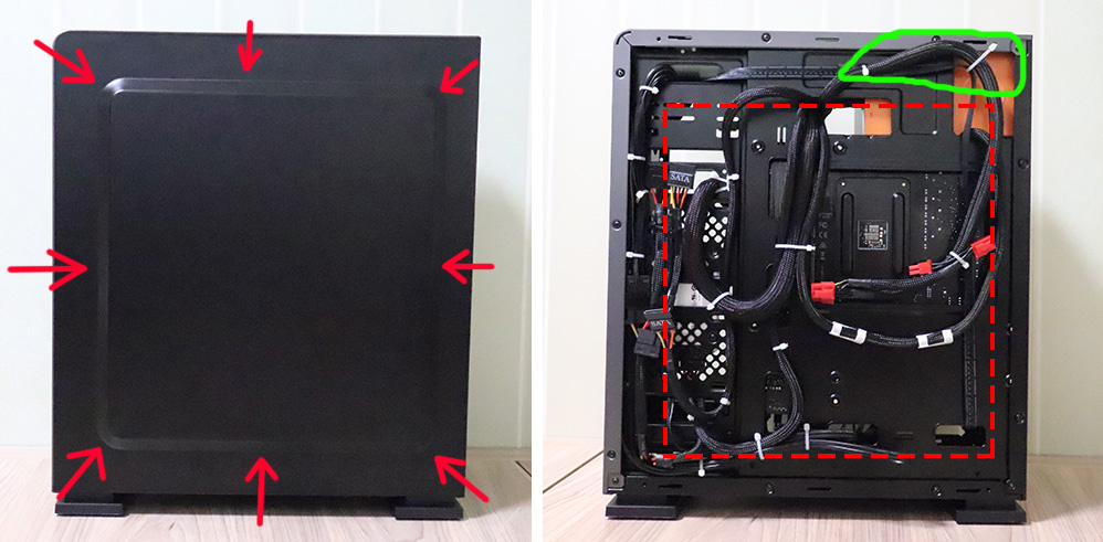 k88青春版机箱怎么理线,机箱电源在上面怎么理线