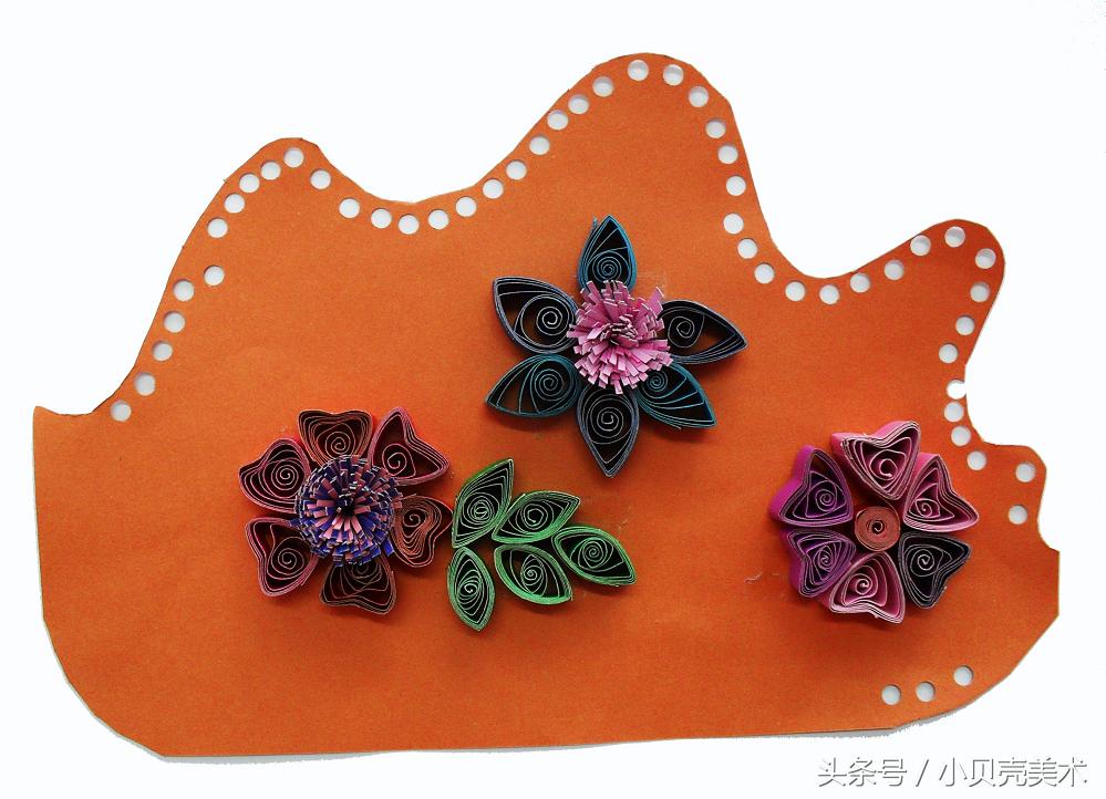 衍纸美术创意作品,衍纸艺术儿童作品