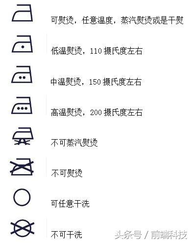 衣服上的洗涤标志分别代表什么,衣服上的这个洗涤标志是什么意思